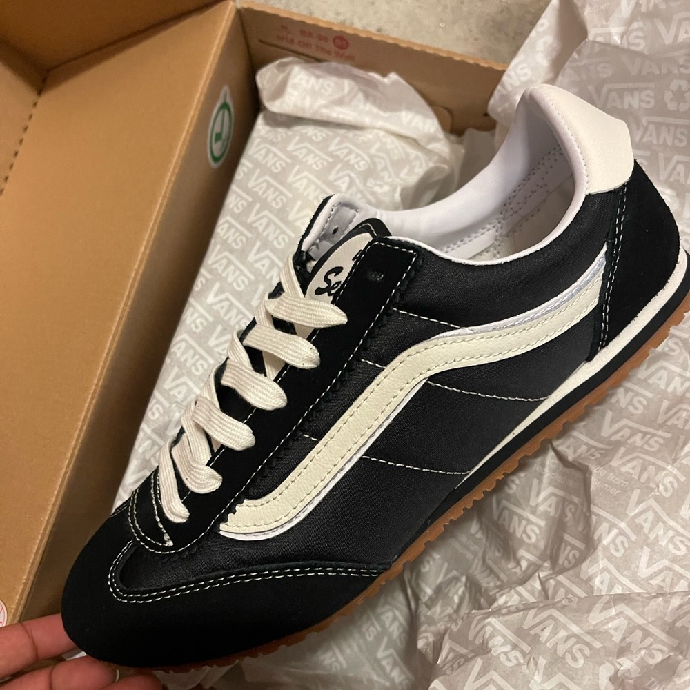 Vans Black and White Women's Shoes